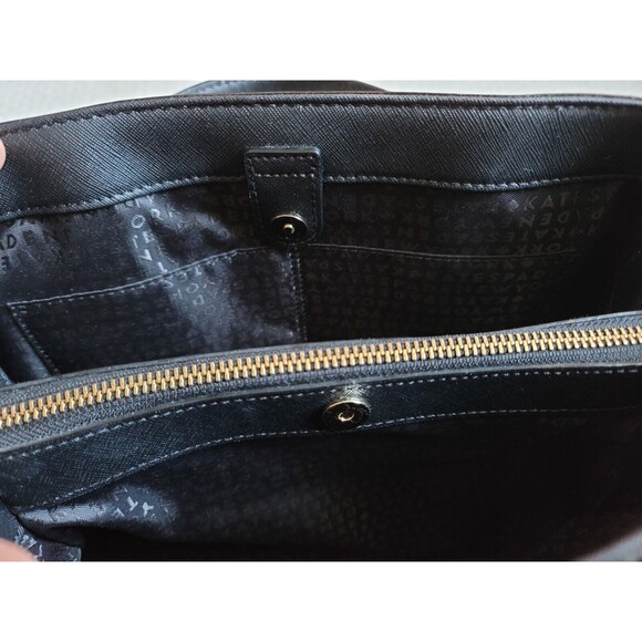 EUC KATE SPADE Black Laurel Way Evangelie Satchel Crossbody Bag - Picture 9 of 15